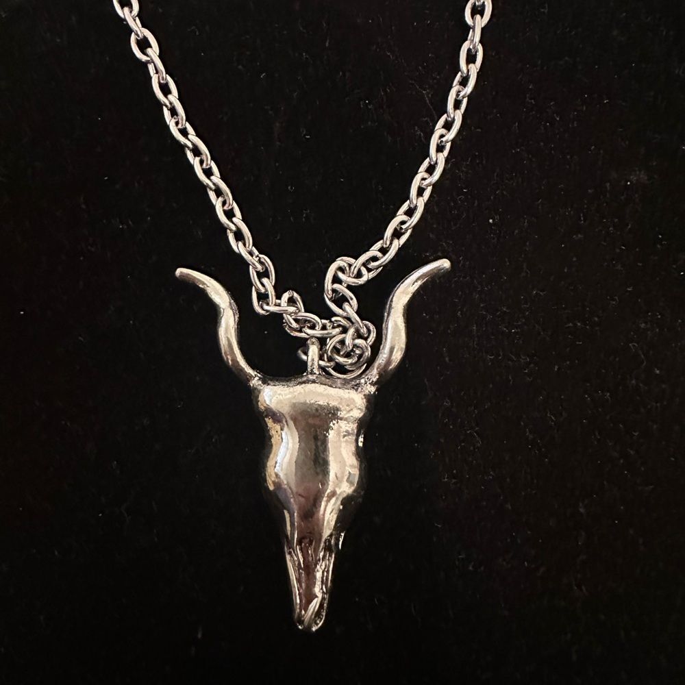 Boutique Steer Skull Necklace